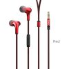 HOCO M30 Glaring Universal Earphones With Microphone Red Hot