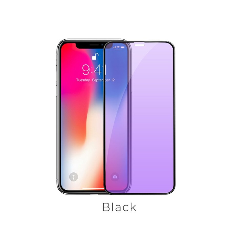 HOCO Iphone X / Xs / Xr / Xs Max Screen Protector Eye Protection A4 Tempered Glass Black Best