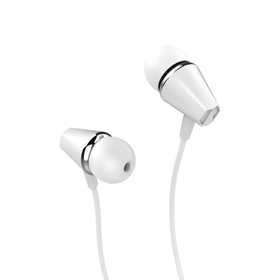 HOCO M34 Honor Music Universal Earphones With Microphone White Wholesale