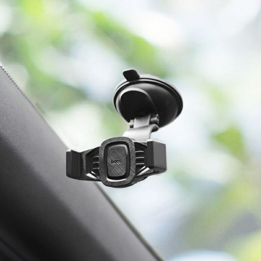 HOCO Ca40 Refined Suction Cup Base In-Car Dashboard Phone Holder Black Online