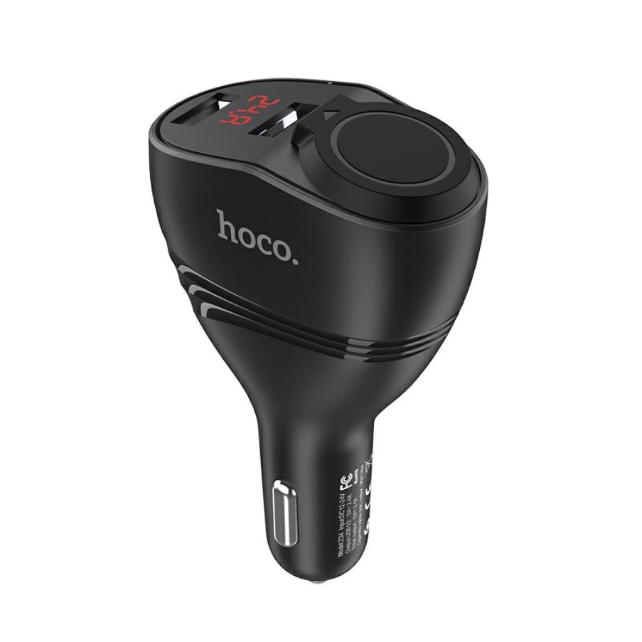 HOCO Z34 Thunder Power Car Charger Dual Usb Output Black Online