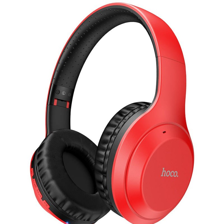 HOCO Headphones "W30 Fun Move" Wireless Wired Red Wholesale